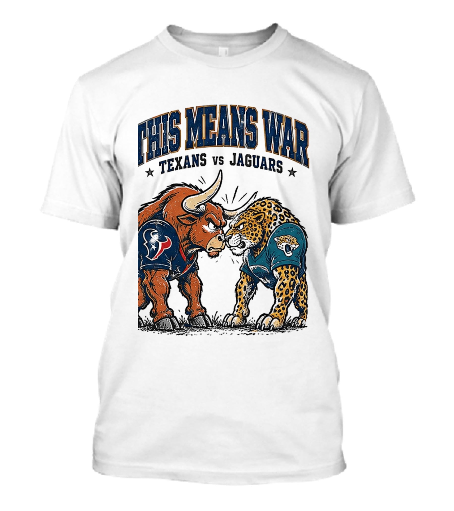 This Means War Texans Vs Jaguars Rivalry Showdown 2026 T-Shirt