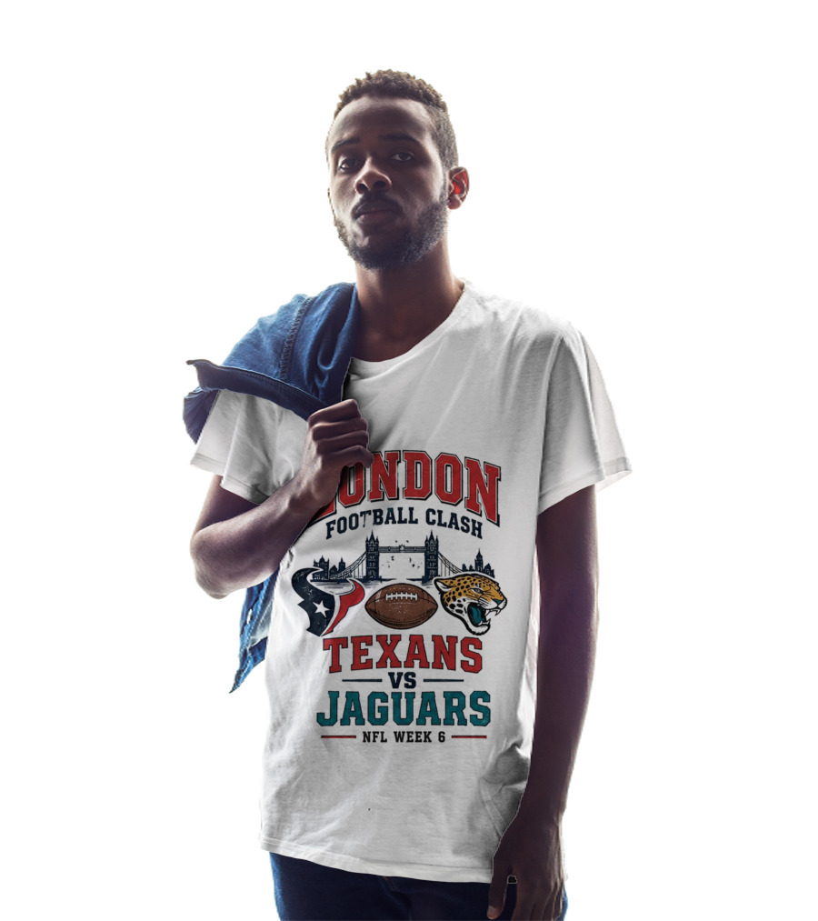London Football Clash Texans Vs Jaguars NFL Week 6 T-Shirt
