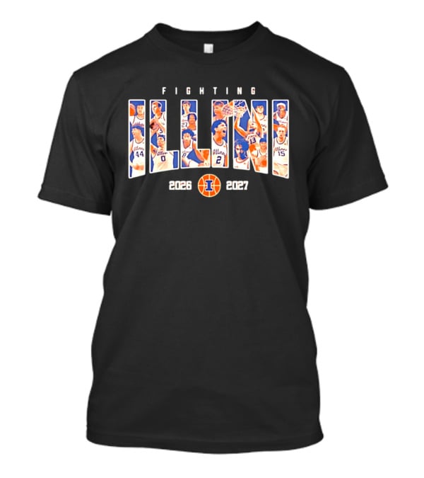 Illinois Fighting Illini Basketball 2026 2027 Roster NIL T-Shirt