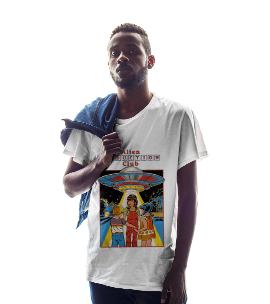 Alien Abduction Club UFO Extraterrestrial Beam On Children Scene T-Shirt
