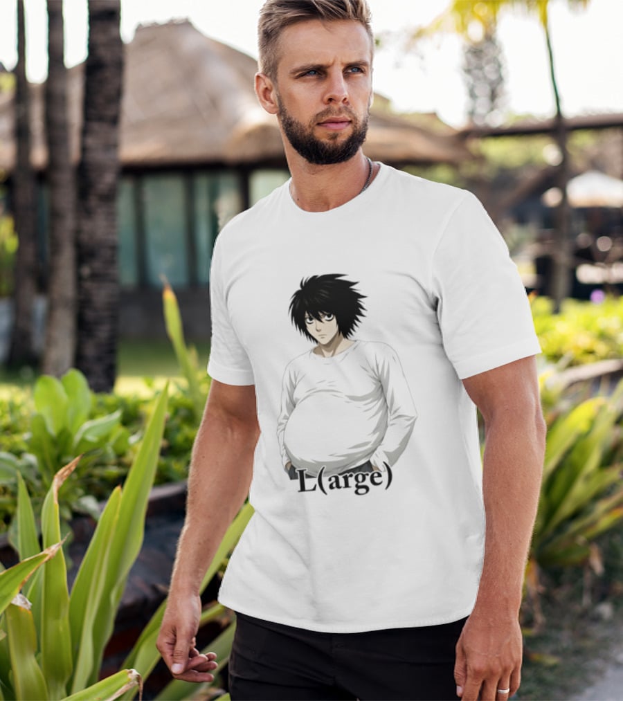 L Large L Lawliet Death Note Anime Meme T-Shirt