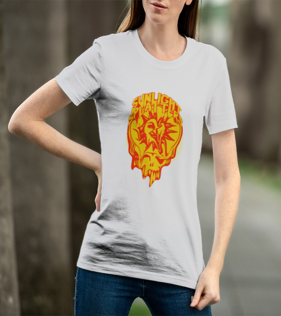 Sunlight Splatters Grateful Dead Psychedelic Skull T-Shirt