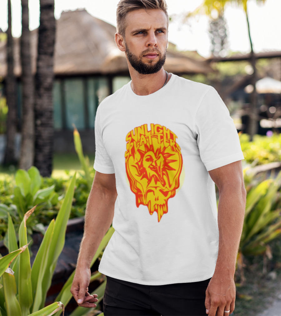 Sunlight Splatters Grateful Dead Psychedelic Skull T-Shirt