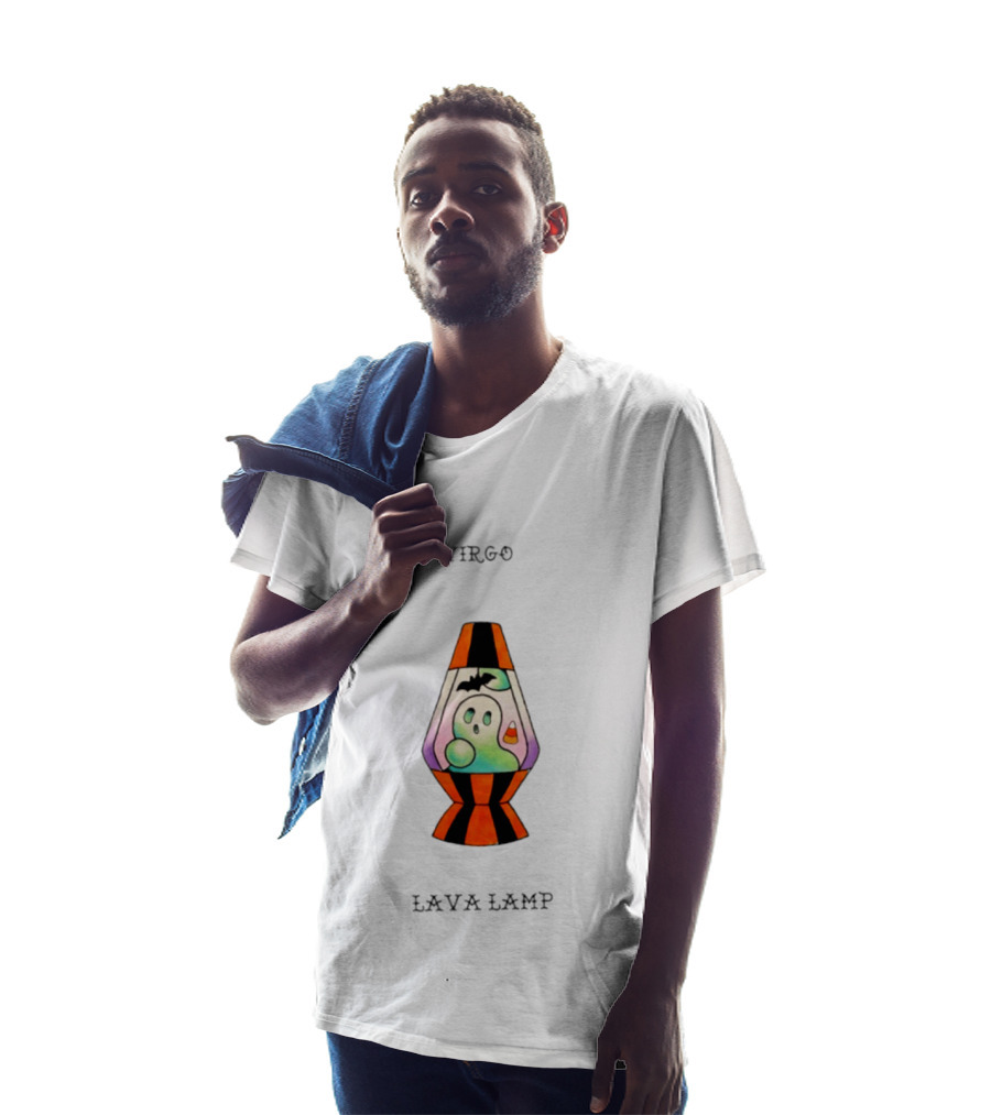 Virgo Lava Lamp Halloween Ghost Zodiac Astrology T-Shirt