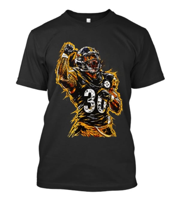 Pittsburgh Steelers Jaylen Warren 30 Scream NFL Football Player T-Shirt