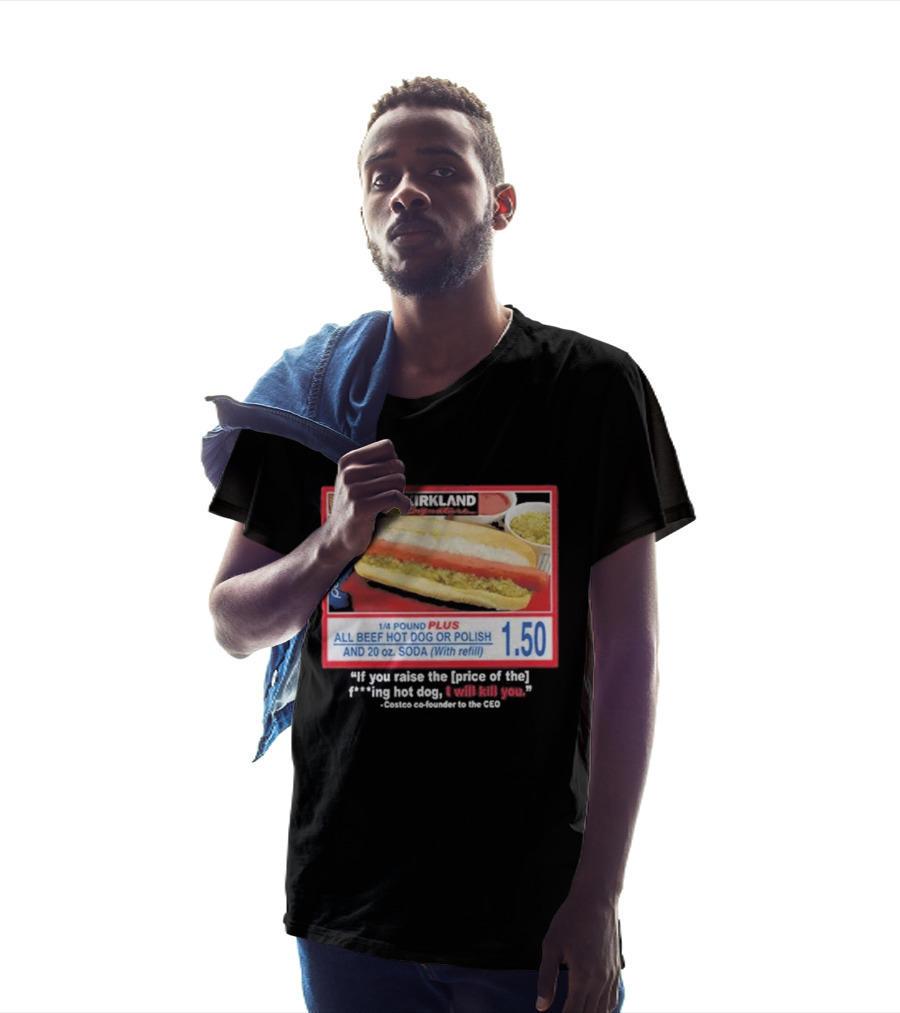 Kirkland 1/4 Pound Plus All Beef Hot Dog Or Polish Pepsi 20 Oz Soda T-Shirt