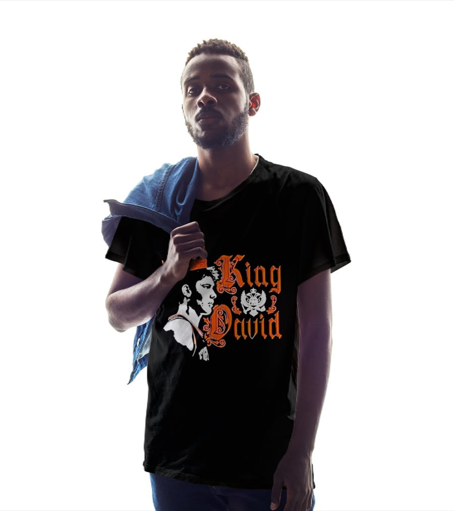 Illinois Fighting Illini Mens Basketball King David Mirkovic T-Shirt