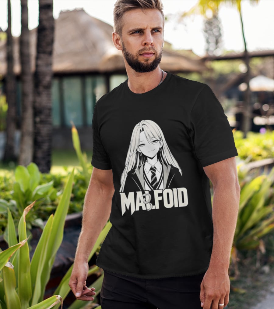 MALFOID Anime Dark Academia Aesthetic T-Shirt