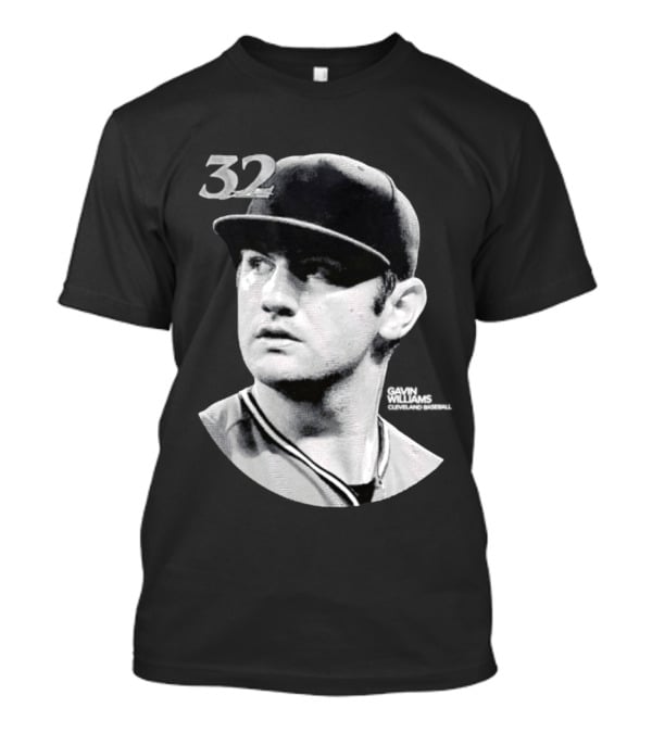 Gavin Williams 32 Cleveland Guardians Vintage Lineage Series T-Shirt