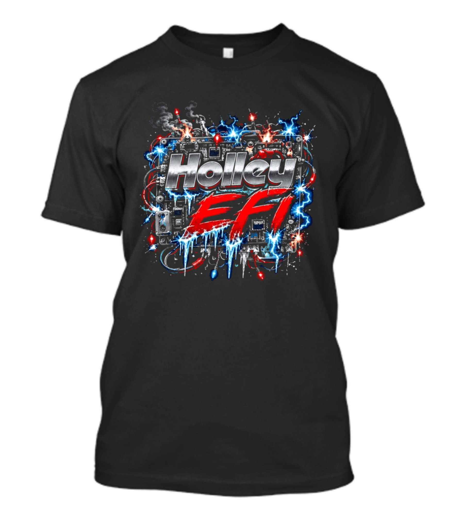 Holley EFI Festive Holiday Performance Boost For Car Enthusiasts T-Shirt