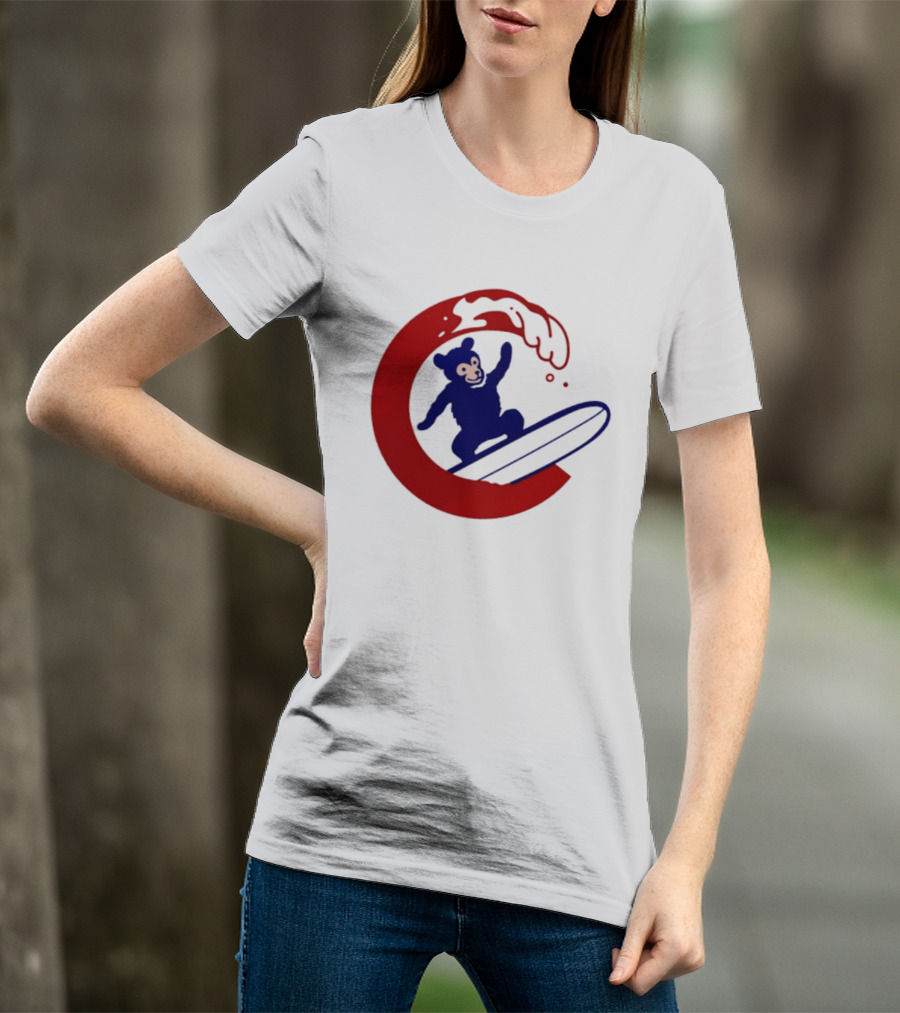 Clark The Cub Surfing Chicago Cubs Baseball 2026 T-Shirt