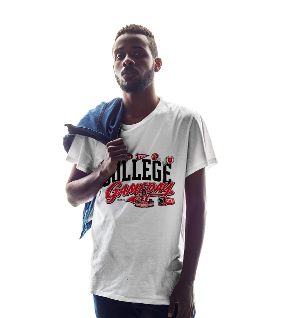 Devon Dampier Utah Utes 2026 ESPN College Gameday Week 8 Football Helmets And Cheer T-Shirt