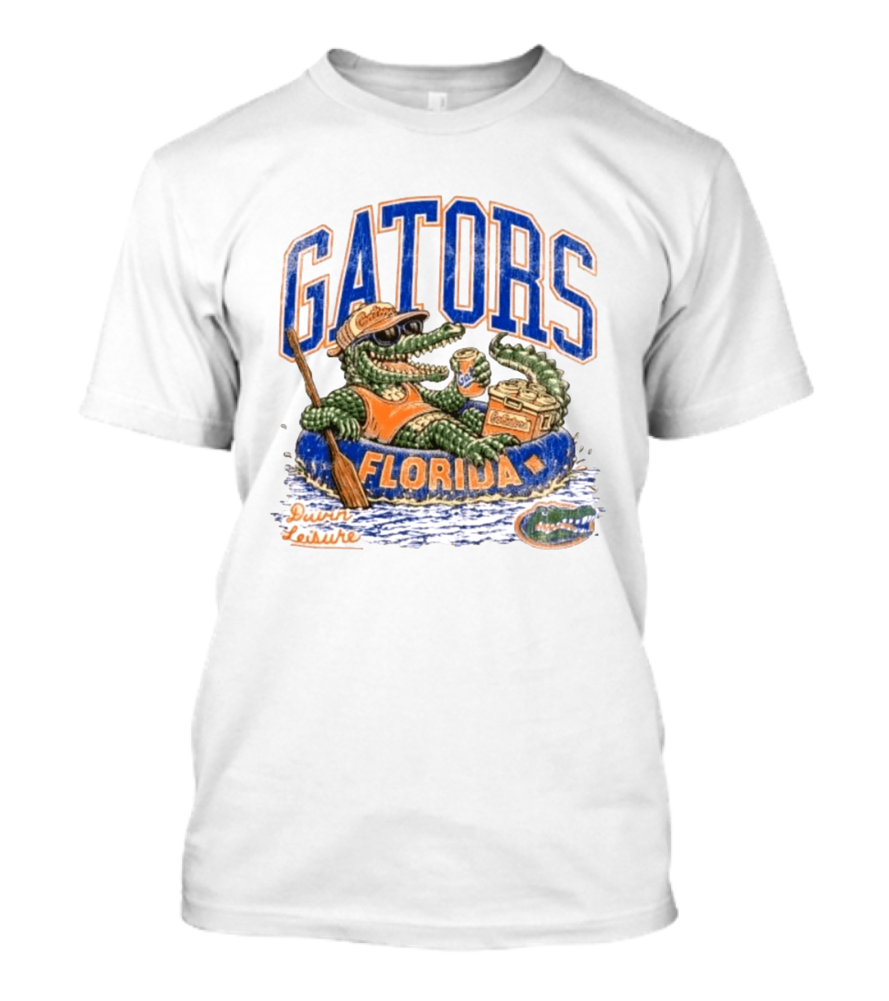 Florida Gators Duvin Leisure Alligator Floating Tube Gators Gear T-Shirt