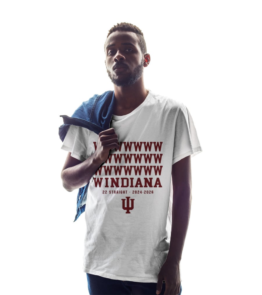 Indiana Hoosiers Football Windiana 22 Straight Wins 2024 2026 T-Shirt