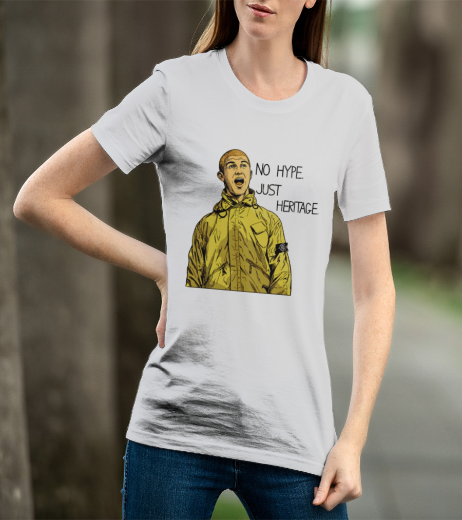 No Hype Just Heritage Ellemme Since 2017 Stone Island Yellow Jacket T-Shirt
