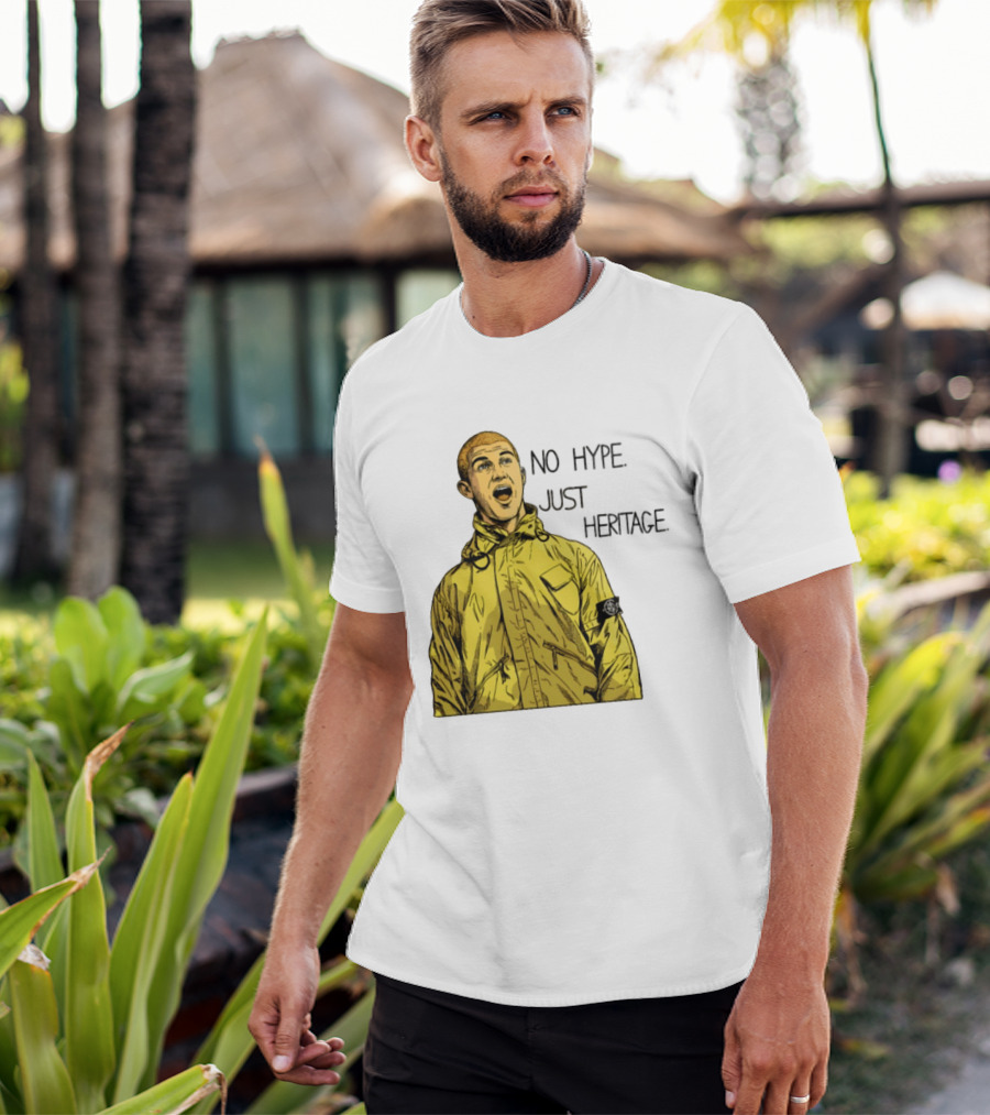 No Hype Just Heritage Ellemme Since 2017 Stone Island Yellow Jacket T-Shirt