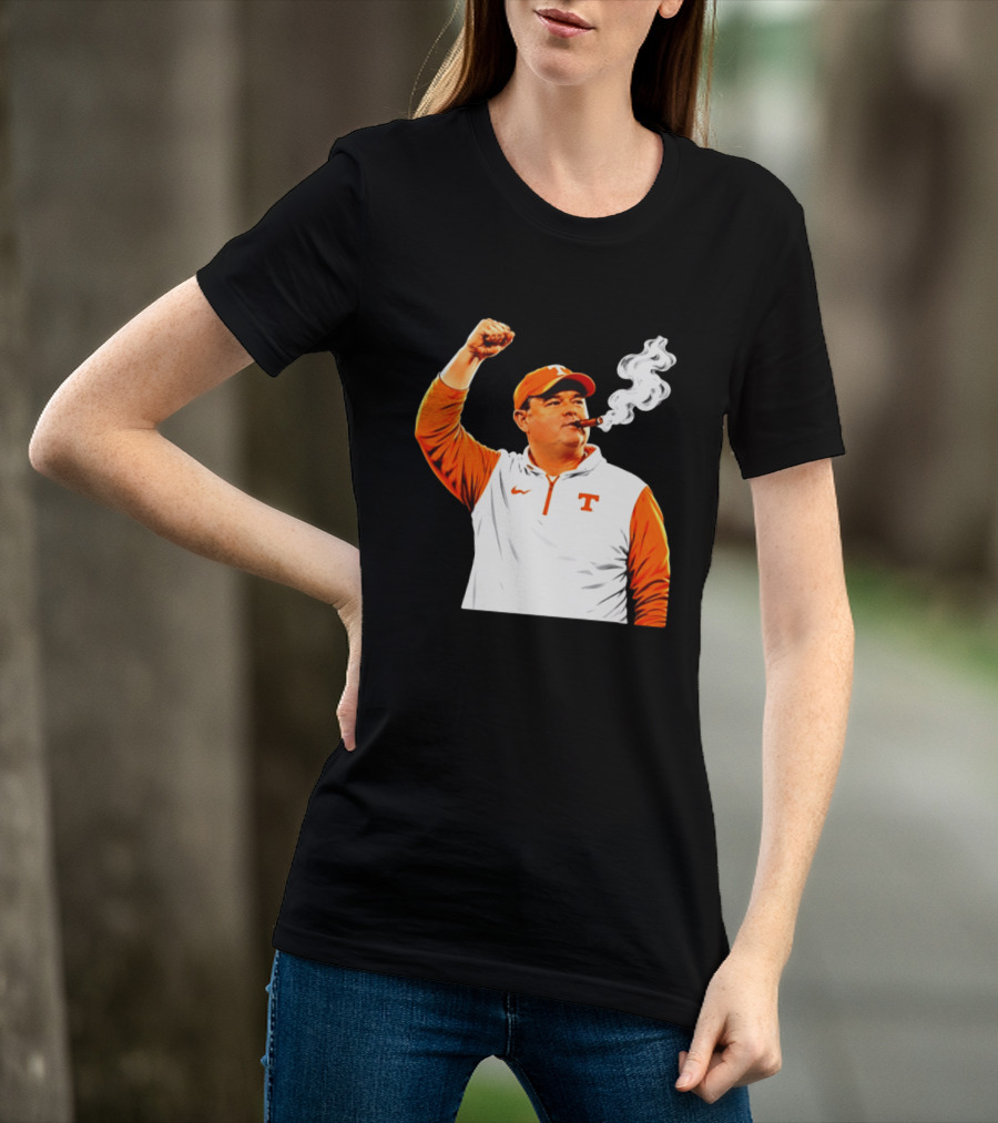 Tennessee Volunteers Josh Heupel Smoke 'Em Cigar Celebration T-Shirt