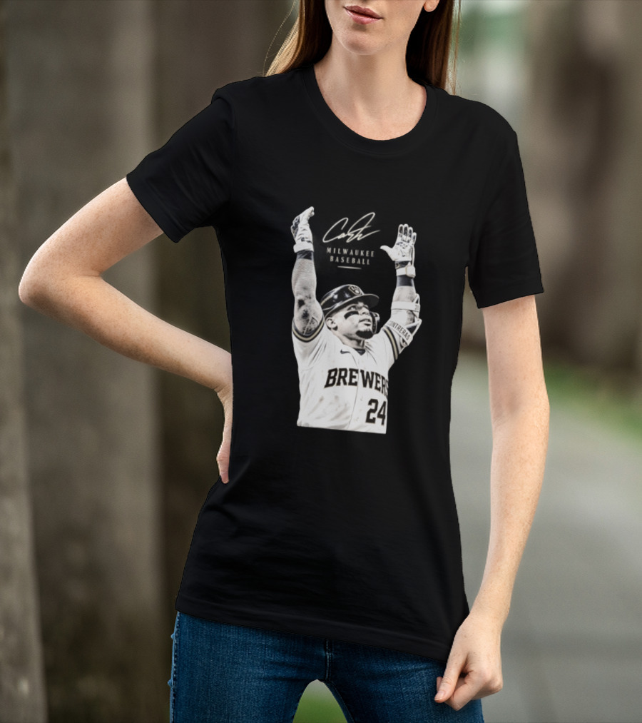 William Contreras Milwaukee Brewers 24 Victory Celebration T-Shirt