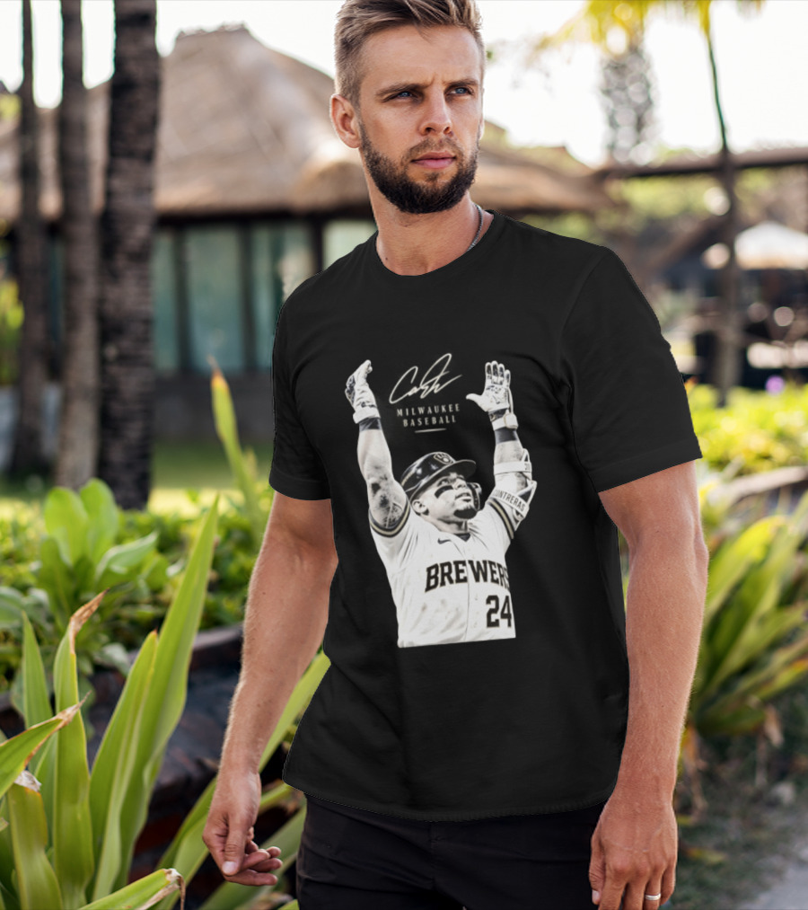 William Contreras Milwaukee Brewers 24 Victory Celebration T-Shirt