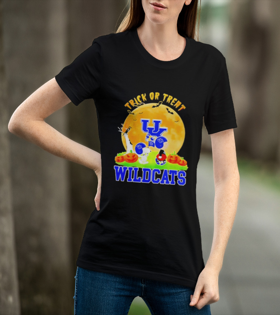 Kentucky Wildcats Peanuts Trick Or Treat Halloween Abbey Road 2026 T-Shirt