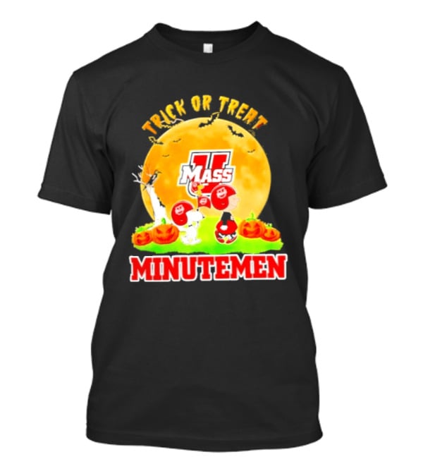 Massachusetts Minutemen Peanuts Trick Or Treat Halloween 2026 T-Shirt