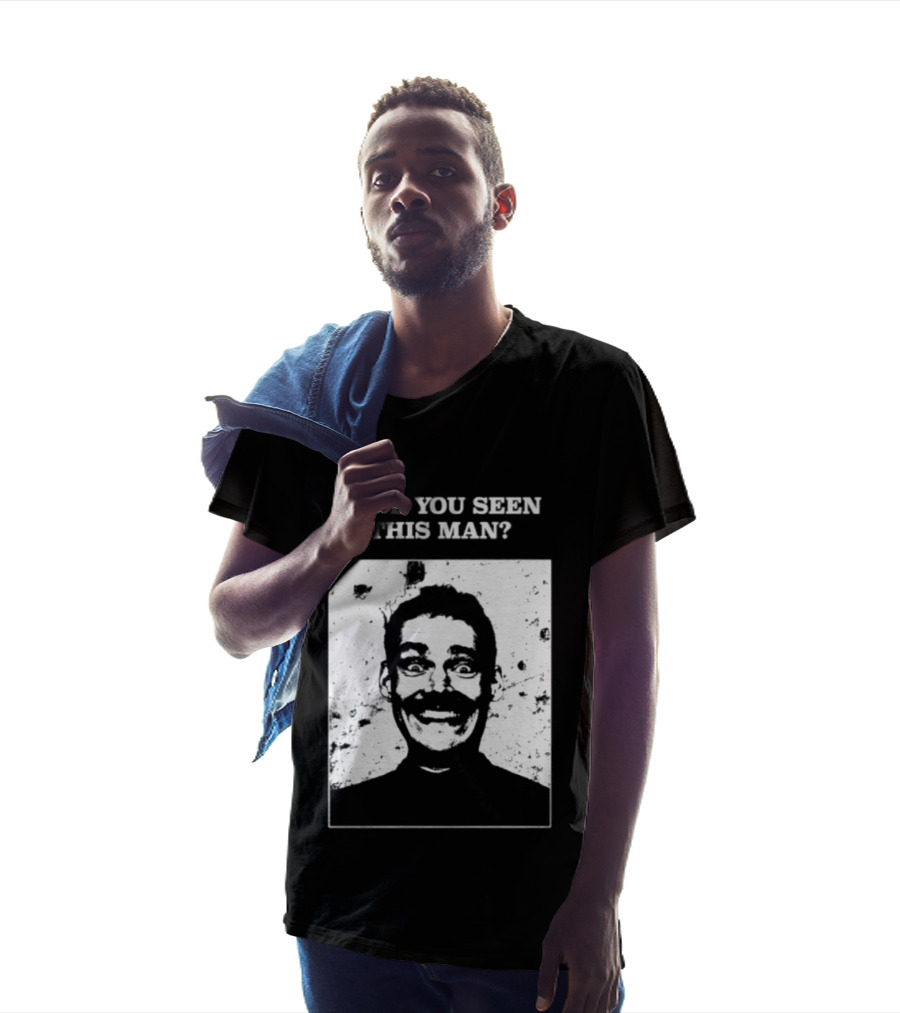 Have You Seen This Man Creepy Face Urban Legend Mysterious Expression T-Shirt