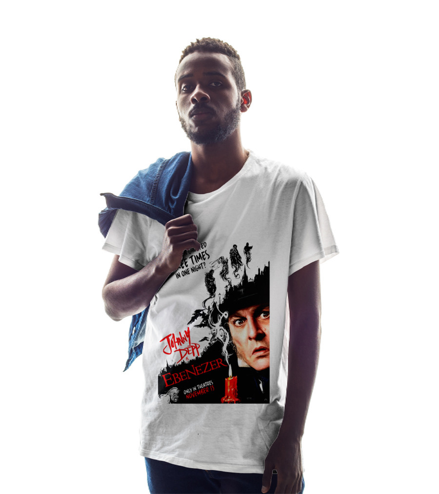 Johnny Depp Ebenezer Ghosted Three Times Movie In Theatres November 13 T-Shirt