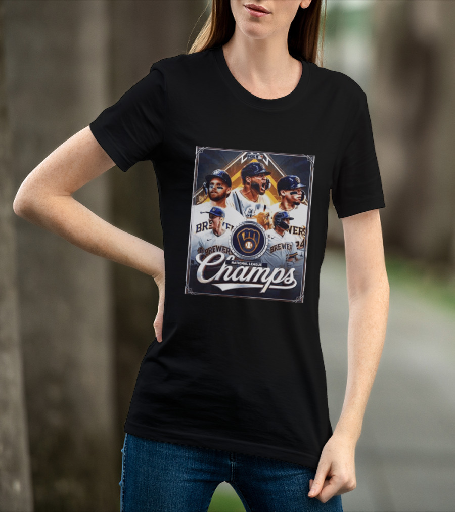Milwaukee Brewers National League Champs Iconic 2026 Celebration T-Shirt