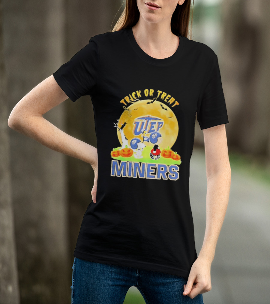 UTEP Miners Trick Or Treat Peanuts Halloween 2026 T-Shirt