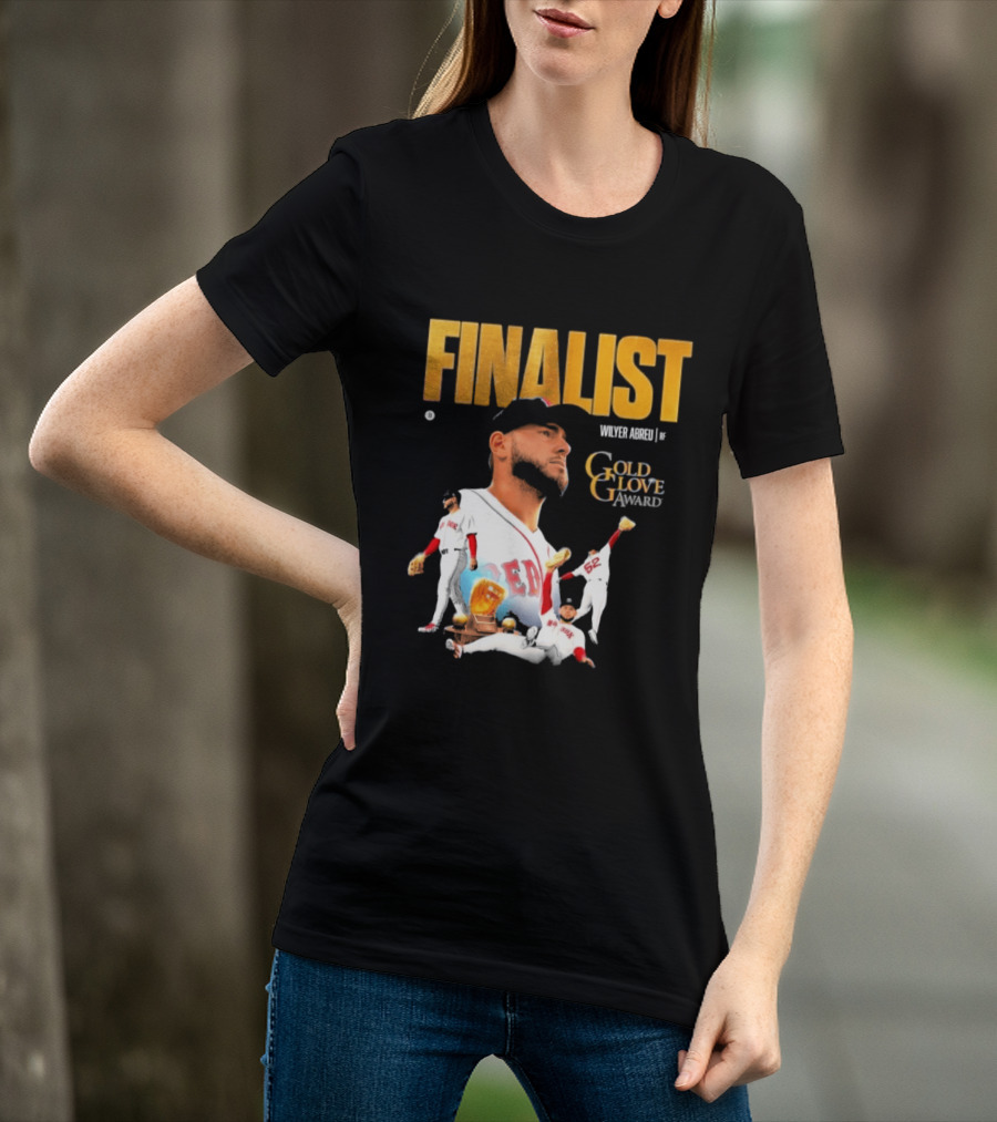 Wilyer Abreu Red Sox Gold Glove Finalist Award T-Shirt