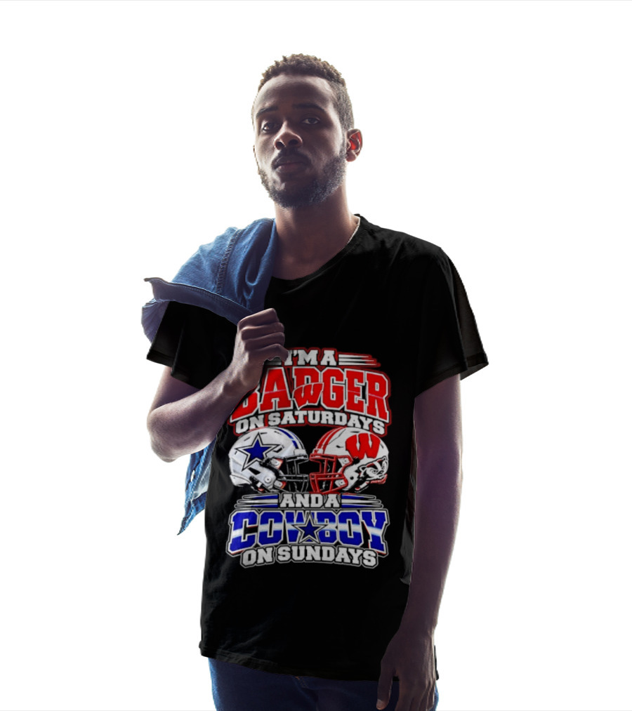 I'm A Badger On Saturdays And A Cowboy On Sundays 2026 T-Shirt