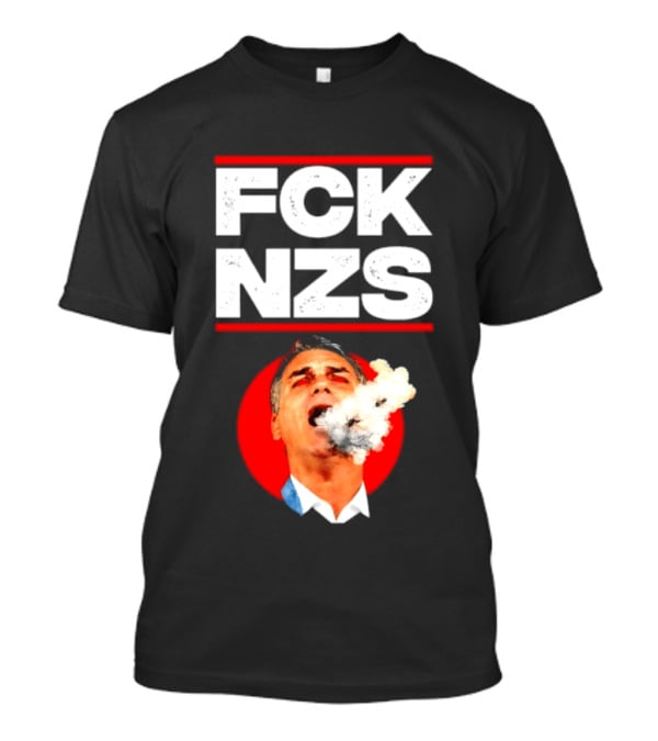 FCK NZS Jair Bolsonaro Political Satire Smoking T-Shirt
