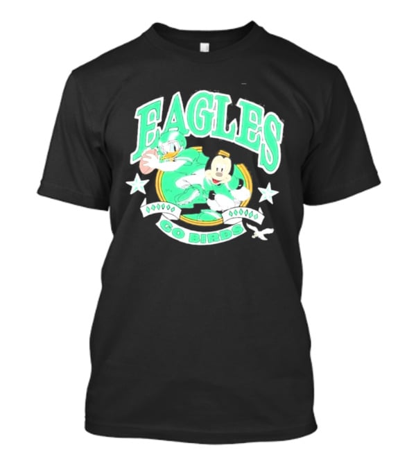 Eagles Go Birds Donald Duck Mickey Mouse Football Stars T-Shirt
