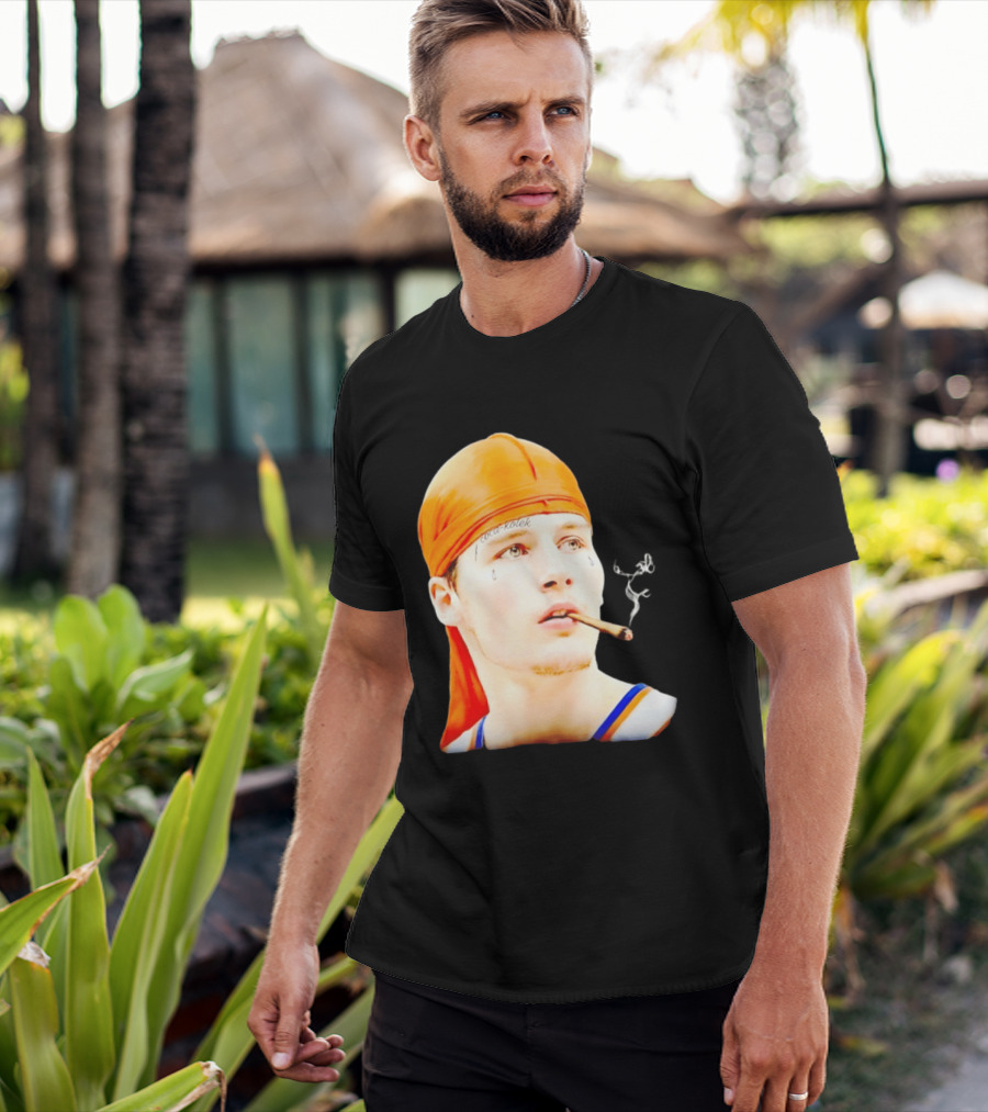 Gangsta Kolek Tyler Kolek Cool Kolek New York Knicks Cigar T-Shirt