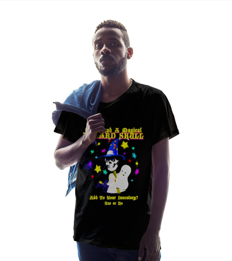 Ghost You Found A Magical Wizard Skull Magic T-Shirt
