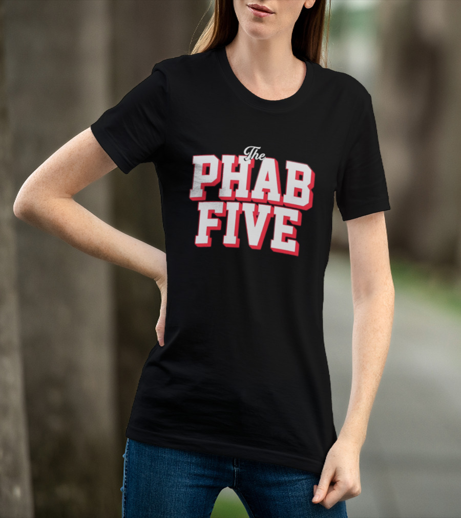 The Phab Five Philadelphia 76ers Basketball Fans T-Shirt