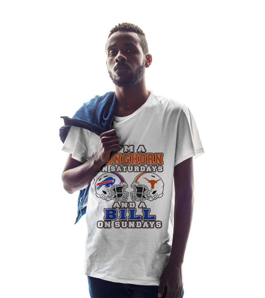 I'm A Longhorn On Saturdays And A Bill On Sundays Helmet 2026 T-Shirt