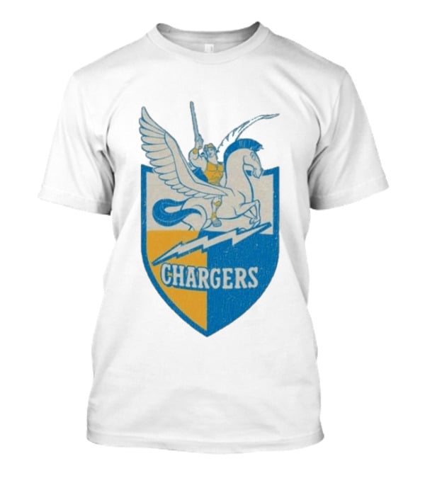 Los Angeles Chargers Disney Hercules Pegasus Collaboration T-Shirt
