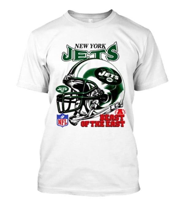 New York Jets Beast Of The East NFL Helmet T-Shirt