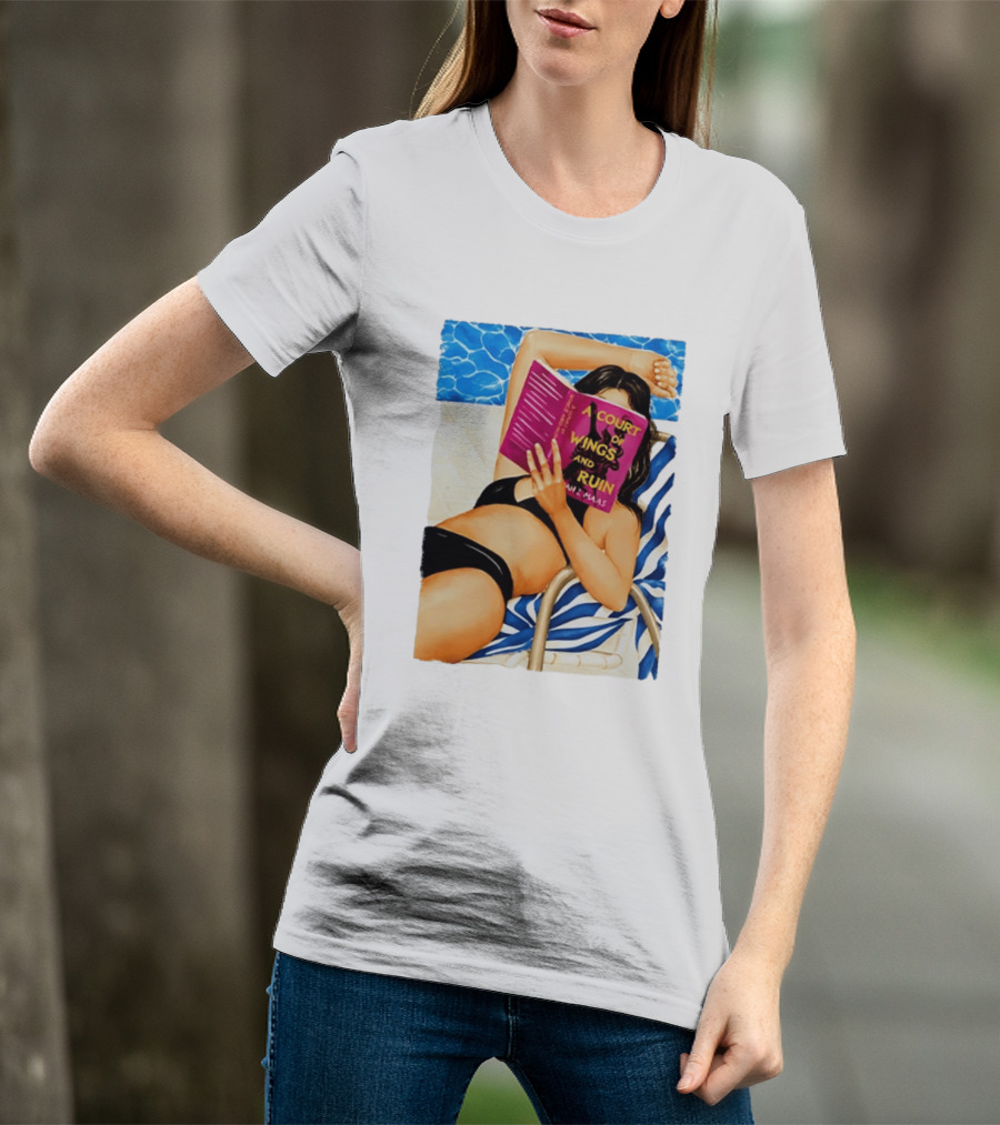 A Court Of Wings And Ruin Summer Poolside Reading Relaxation T-Shirt