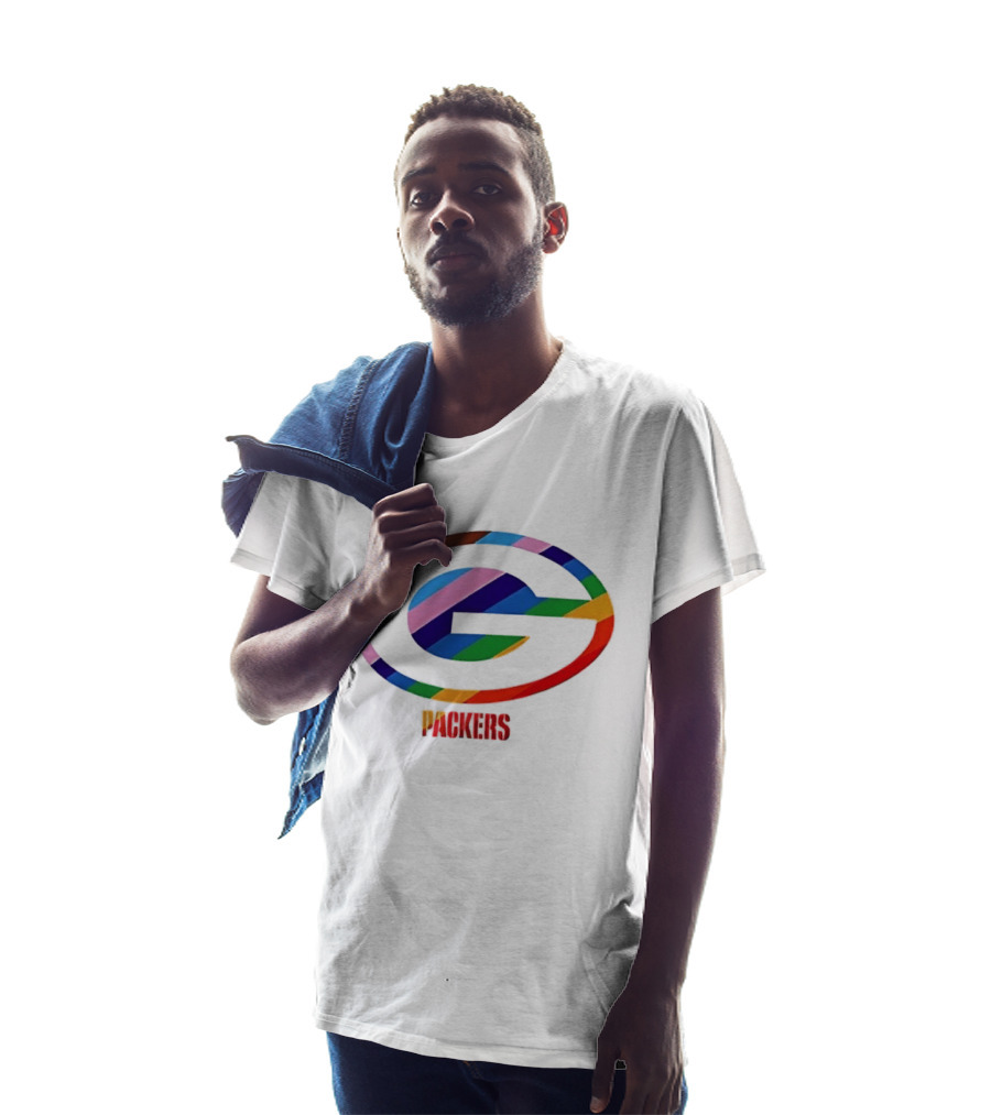 Packers Pride Support The Team Packers Colorful Logo Interpretation T-Shirt
