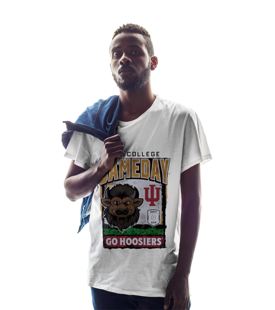 ESPN College Gameday Go Hoosiers IU Buffalo Football T-Shirt