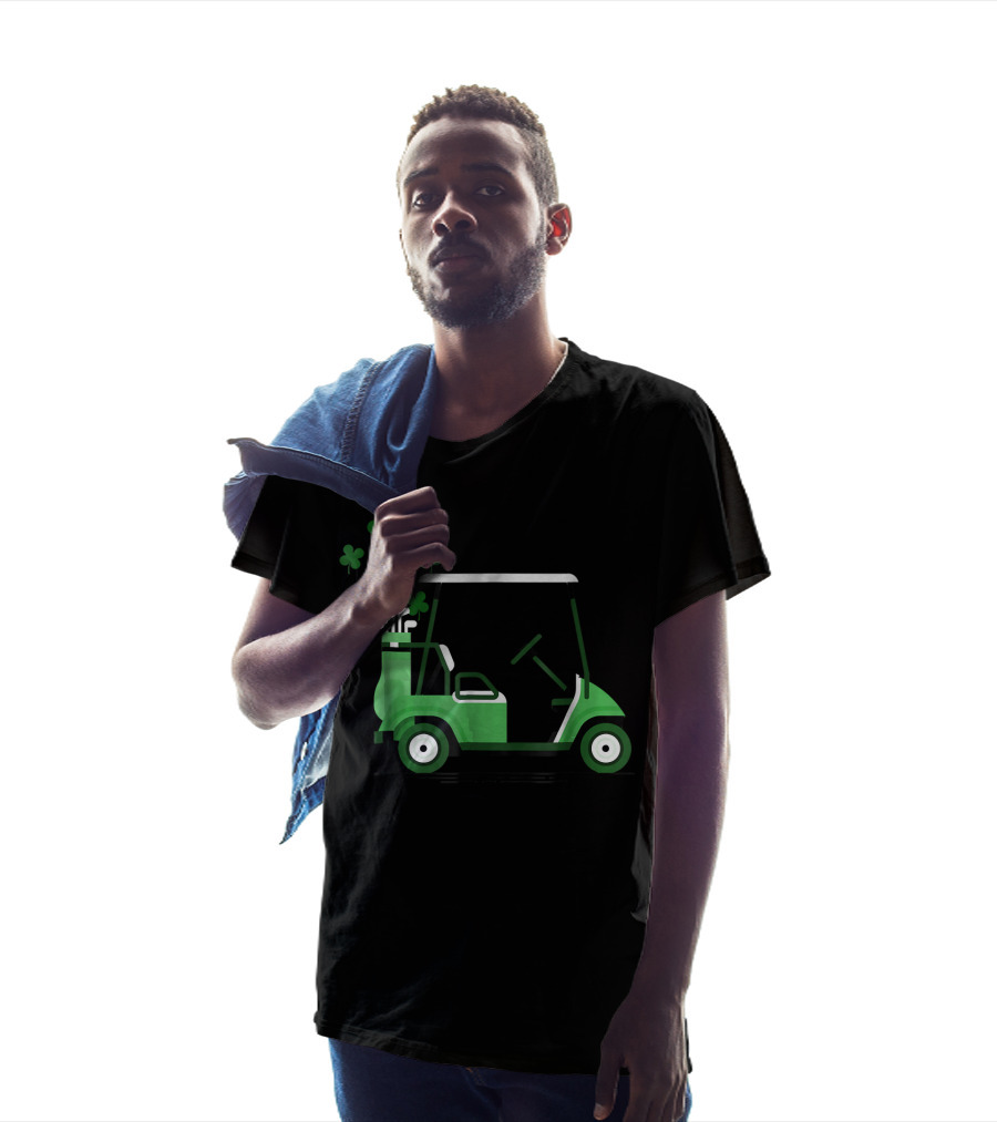 Golf Cart Shamrock Happiness T-Shirt