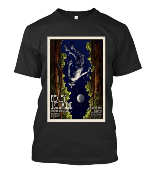 Bexley BrewFest 2026 Freddy Jones Band Bexley OH September 6 Benefiting Alzheimer's T-Shirt