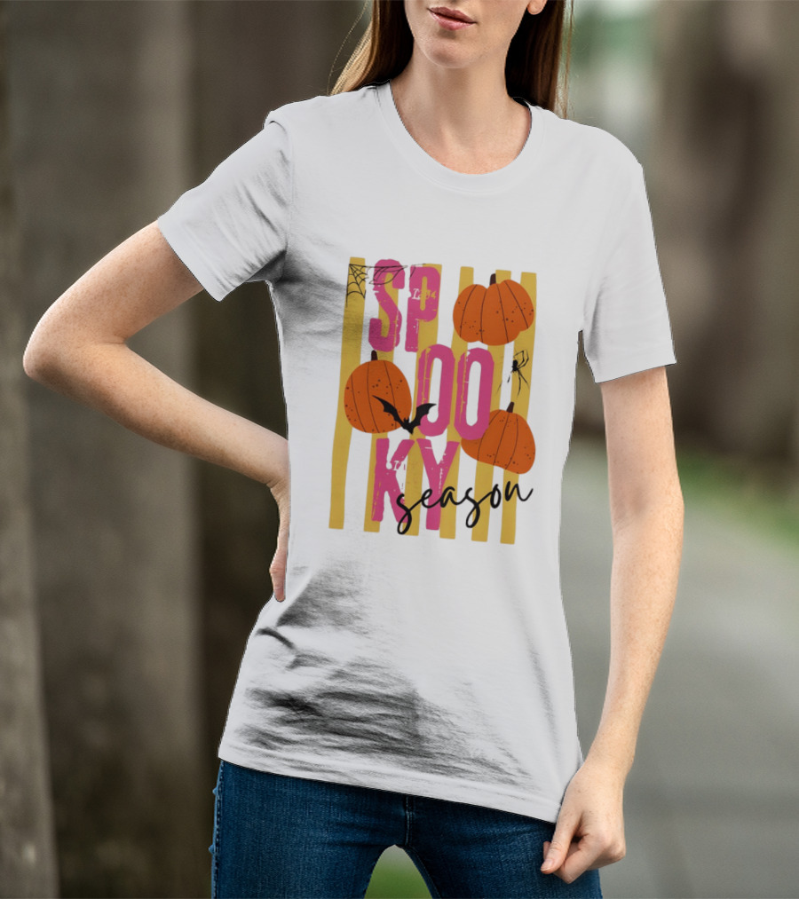 Spooky Season Pumpkins Bats Spiders Halloween 2026 T-Shirt