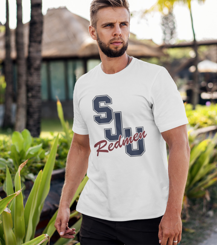 SJU Redmen Saint Johns University Vintage College Sports Memorabilia T-Shirt