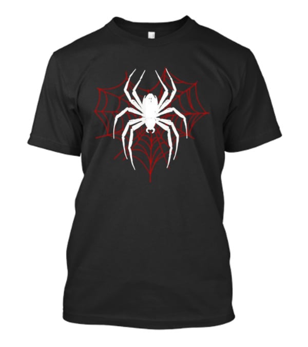 Heart Spider Web Goth Spooky Arachnid T-Shirt