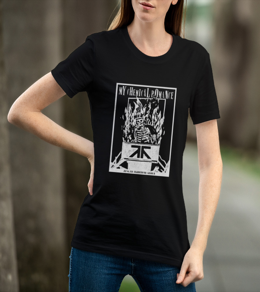 My Chemical Romance July 4 2026 Bellahouston Park Glasgow UK T-Shirt
