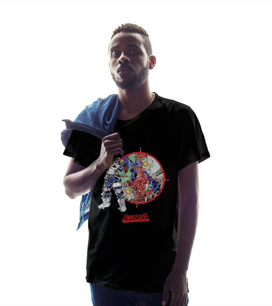 Punisher Crosshairs Spider Man RESTINPEACE T-Shirt