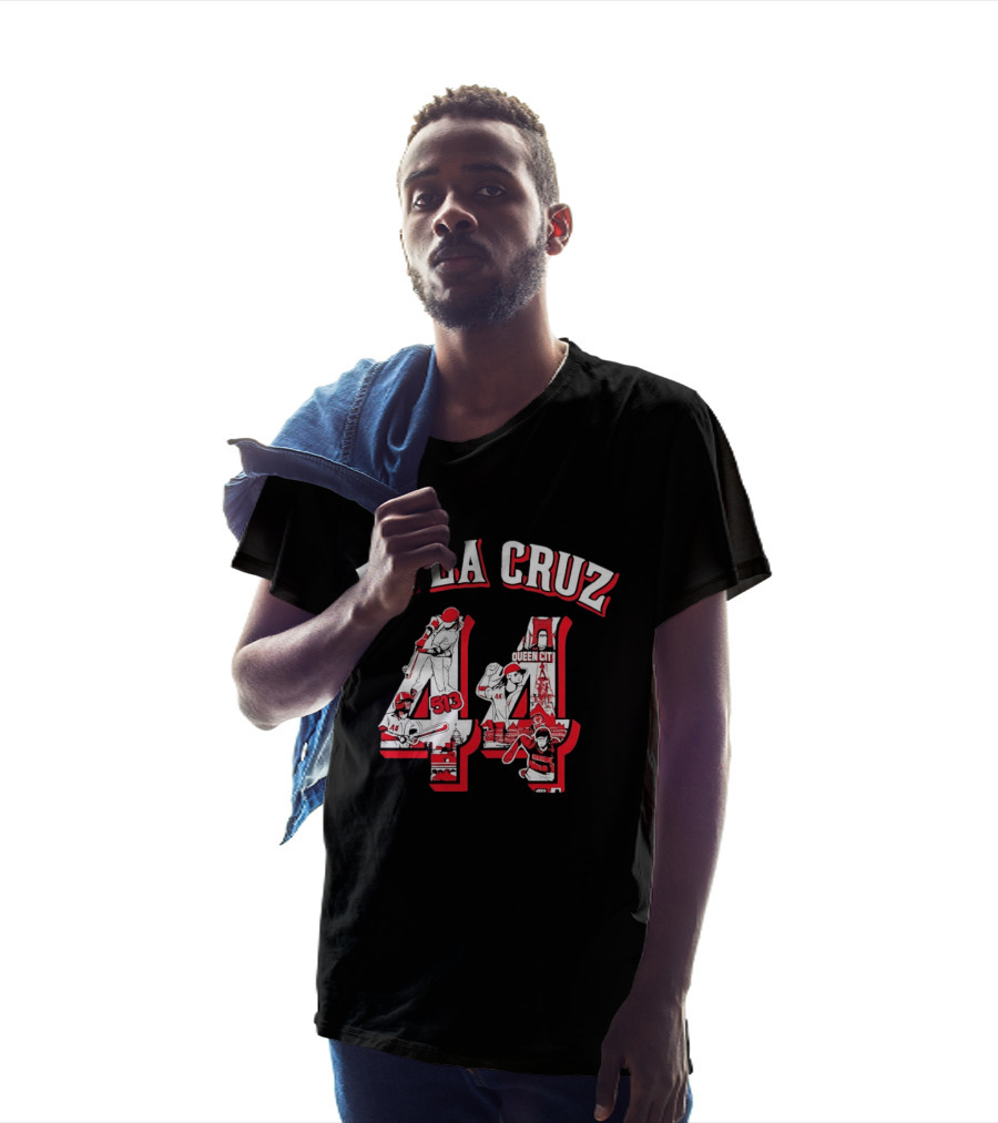 De La Cruz 44 Queen City 513 Cincinnati Reds MLB T-Shirt